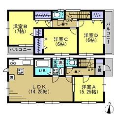Other. Between 2 Building floor plan