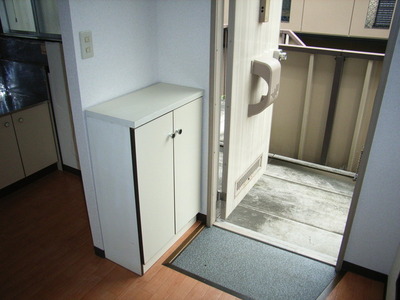 Entrance. Entrance space with a cleanliness