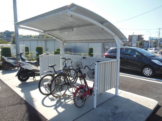 Other common areas. On-site bicycle parking lot
