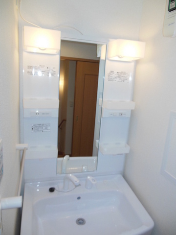 Washroom. Happy independence washbasin