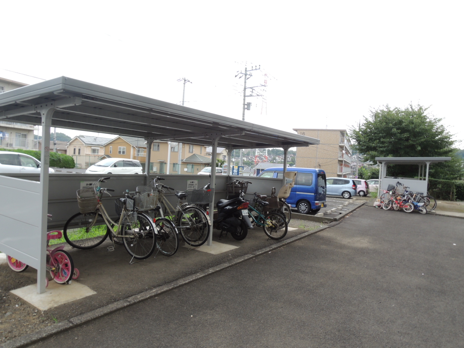 Other common areas. On-site bicycle parking lot