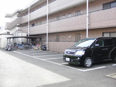 Parking lot. Parking Lot ・ Bicycle-parking space