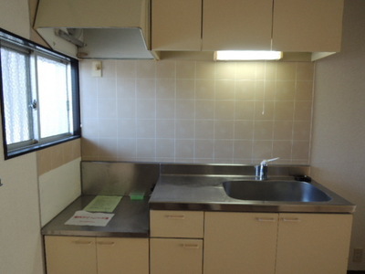 Kitchen. Two-burner gas stove can be installed. 