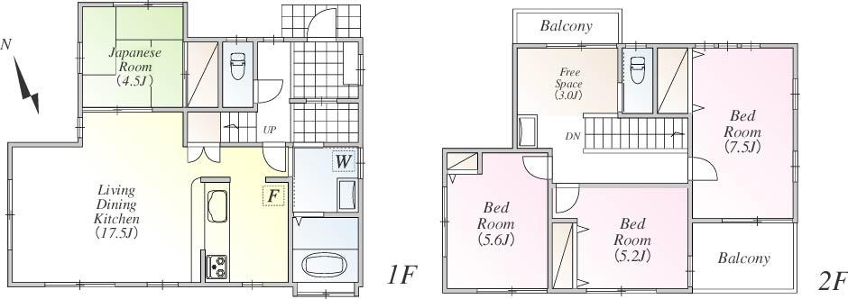 Floor plan. (3 Building), Price 41,800,000 yen, 4LDK+S, Land area 139.04 sq m , Building area 103.5 sq m
