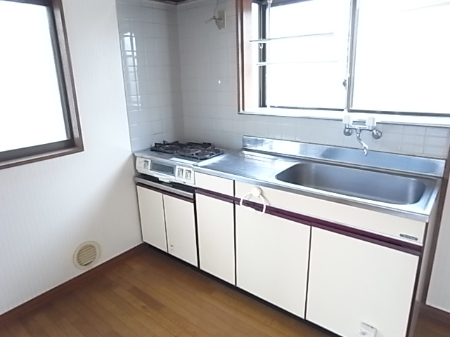 Kitchen. Gas range with kitchen