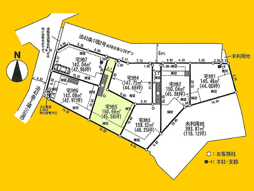 Compartment figure. Land price 20.8 million yen, Land area 150.68 sq m