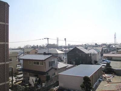 View. A view from the third floor balcony
