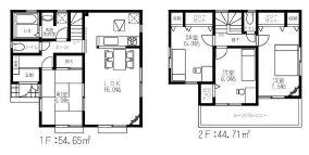 Floor plan. (1 Building), Price 30,800,000 yen, 4LDK, Land area 165.04 sq m , Building area 99.36 sq m