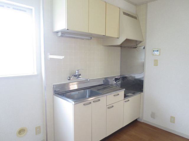 Kitchen. Two-burner stove is put kitchen.