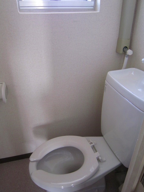 Toilet. Window with a toilet that can be ventilated