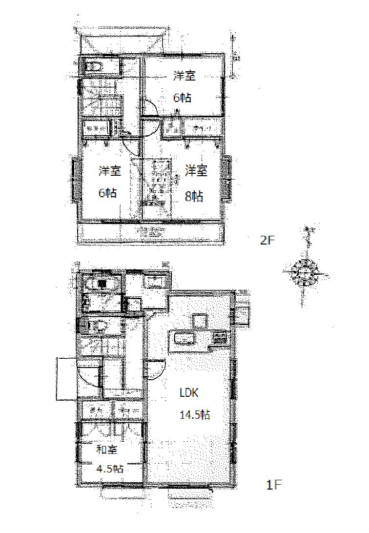 Floor plan. Price 27,800,000 yen, 4LDK, Land area 181.75 sq m , Building area 100.19 sq m