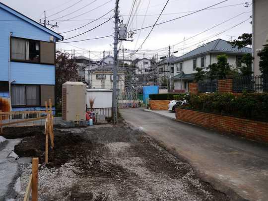 Local photos, including front road. Car space parallel two