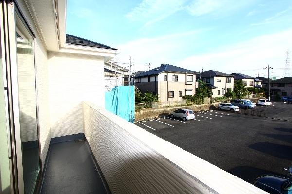 Balcony. View from the balcony.