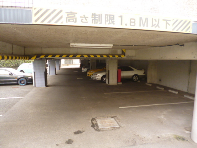 Parking lot. Covered parking lot of peace of mind