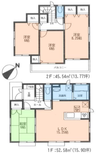Floor plan. 36,800,000 yen, 4LDK, Land area 132.3 sq m , Building area 98.12 sq m