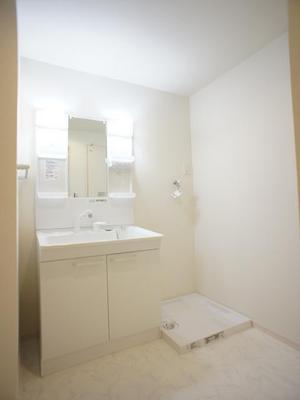 Washroom. A busy morning to happy hair washing basin with vanity