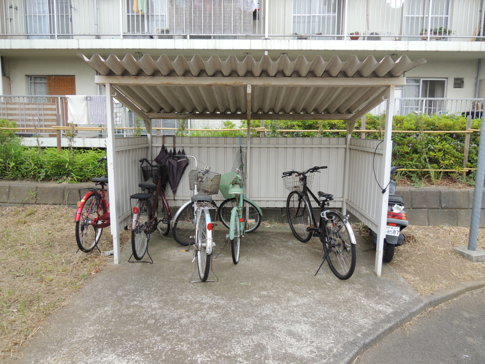 Other common areas. On-site bicycle parking lot