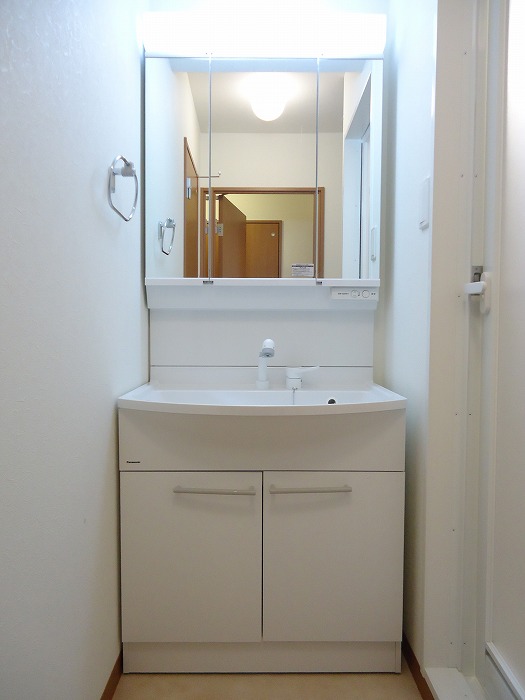 Washroom. Independent wash basin with a shower!