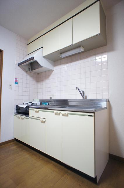 Kitchen. Kitchen space of economic city gas use