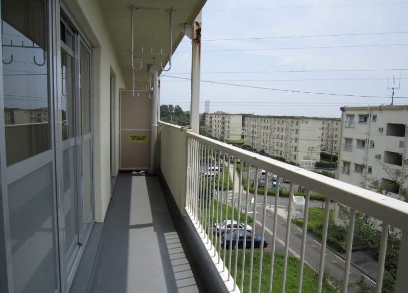 Balcony. Wide balcony
