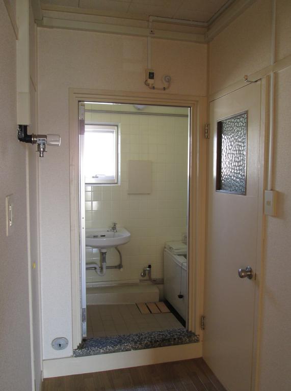 Washroom. Bathroom lavatory with a window