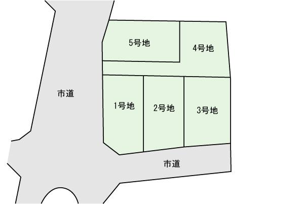 The entire compartment Figure. No construction conditions of all 5 compartment is land for sale. 