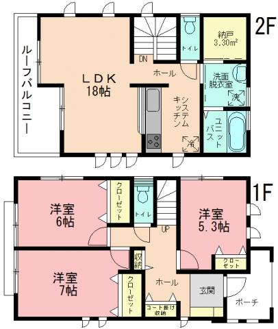 Floor plan. 36,900,000 yen, 3LDK, Land area 151.05 sq m , Building area 95.01 sq m