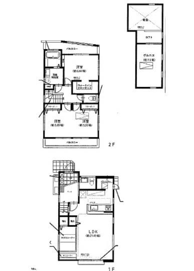 Floor plan. 41.4 million yen, 2LDK, Land area 125.83 sq m , Building area 100.09 sq m floor plan