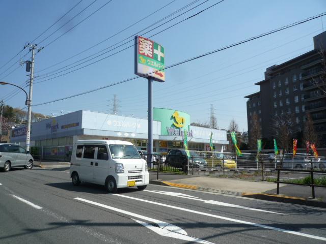 Dorakkusutoa. 600m until well Park (drugstore)