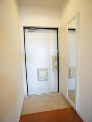 Entrance. Entrance space there is a full-length mirror