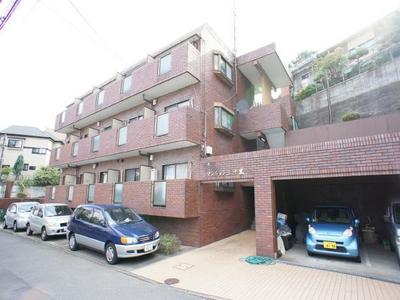 Building appearance. It is calm brick-like appearance of