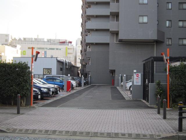 Parking lot. Wonderful parking entrance.