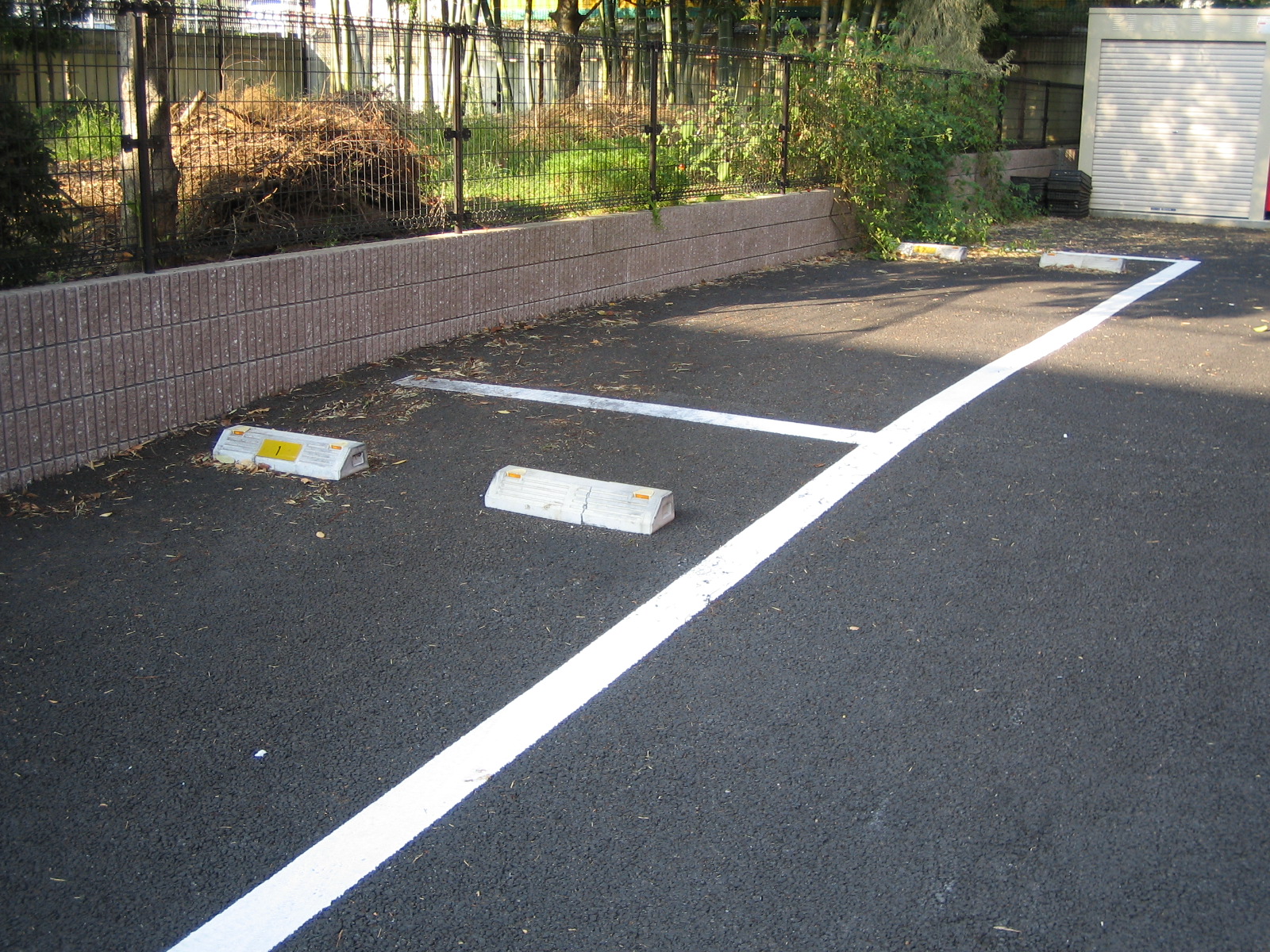 Parking lot. There is currently no free. 