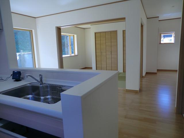 Living. The view from the kitchen