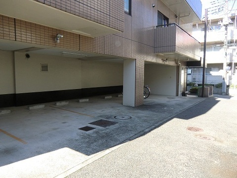 Parking lot. Covered parking