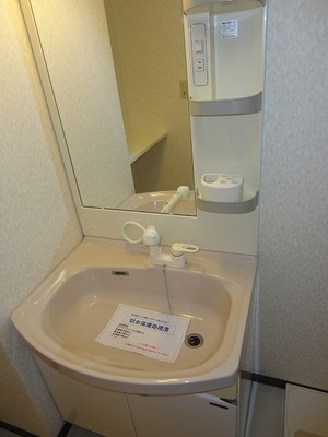 Washroom. Happy independence washbasin