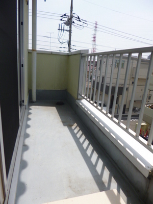 Balcony. Wide balcony