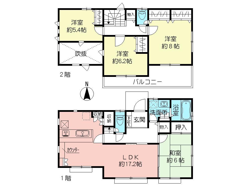 Floor plan. 500m business hours until Inageya / 9:30 ~ 21:30 (2013 September 26, 2008)
