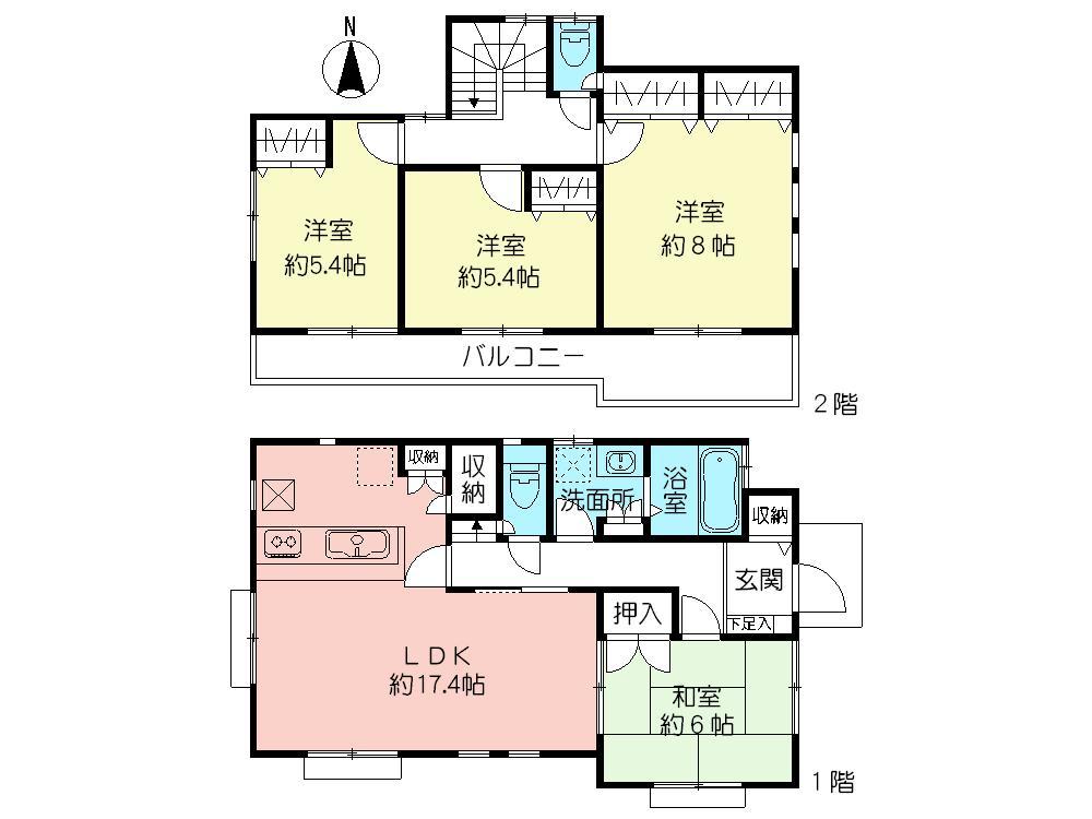 Floor plan. 500m business hours until Inageya / 9:30 ~ 21:30 (2013 September 26, 2008)
