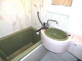 Bath. Bathroom with wash basin