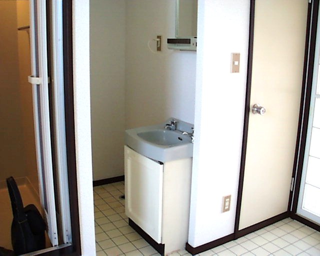 Entrance. Wash basin