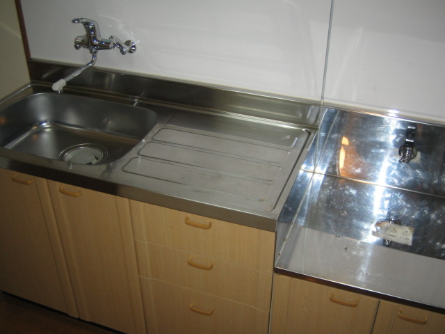 Kitchen. You can put two-burner stove!