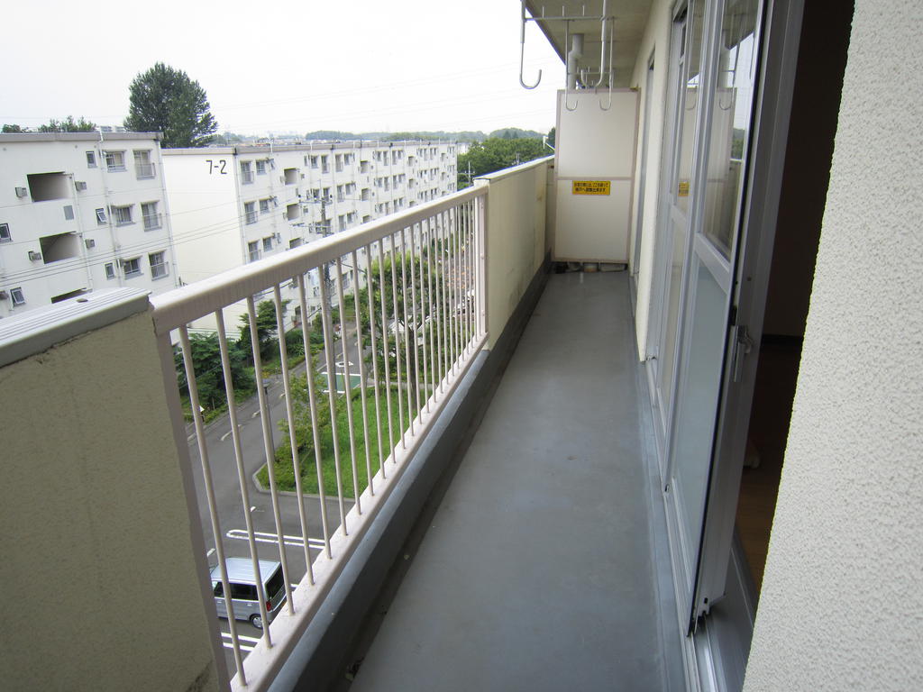 Balcony. Wide balcony