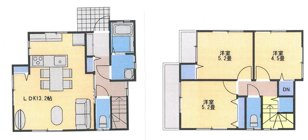Floor plan. 19,800,000 yen, 3LDK, Land area 96.56 sq m , Building area 68.9 sq m