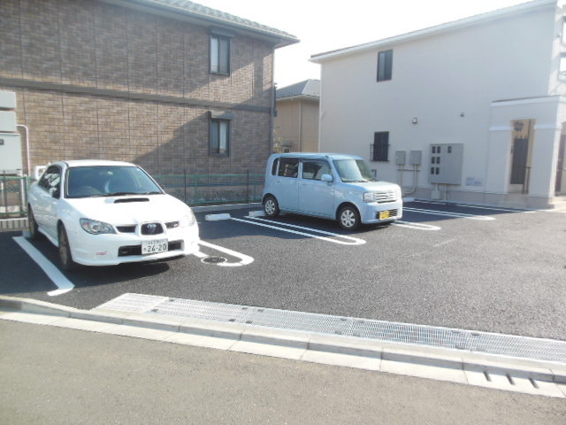 Parking lot. There is parking lot