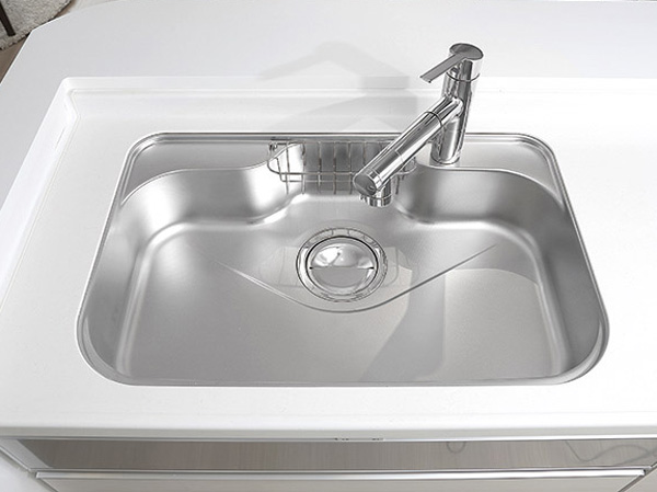 Kitchen.  [Low-noise wide sink / Built-in water purifier with mixing faucet] Less water splashing sound, It has adopted a broad sink of frontage and depth. Nozzle is mixing faucet shower hose Stretch ability.