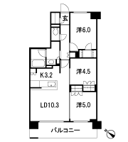 Floor: 3LDK + WIC + SIC, the occupied area: 66.38 sq m