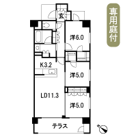 Floor: 3LDK + 2WIC + TR, the occupied area: 72.99 sq m