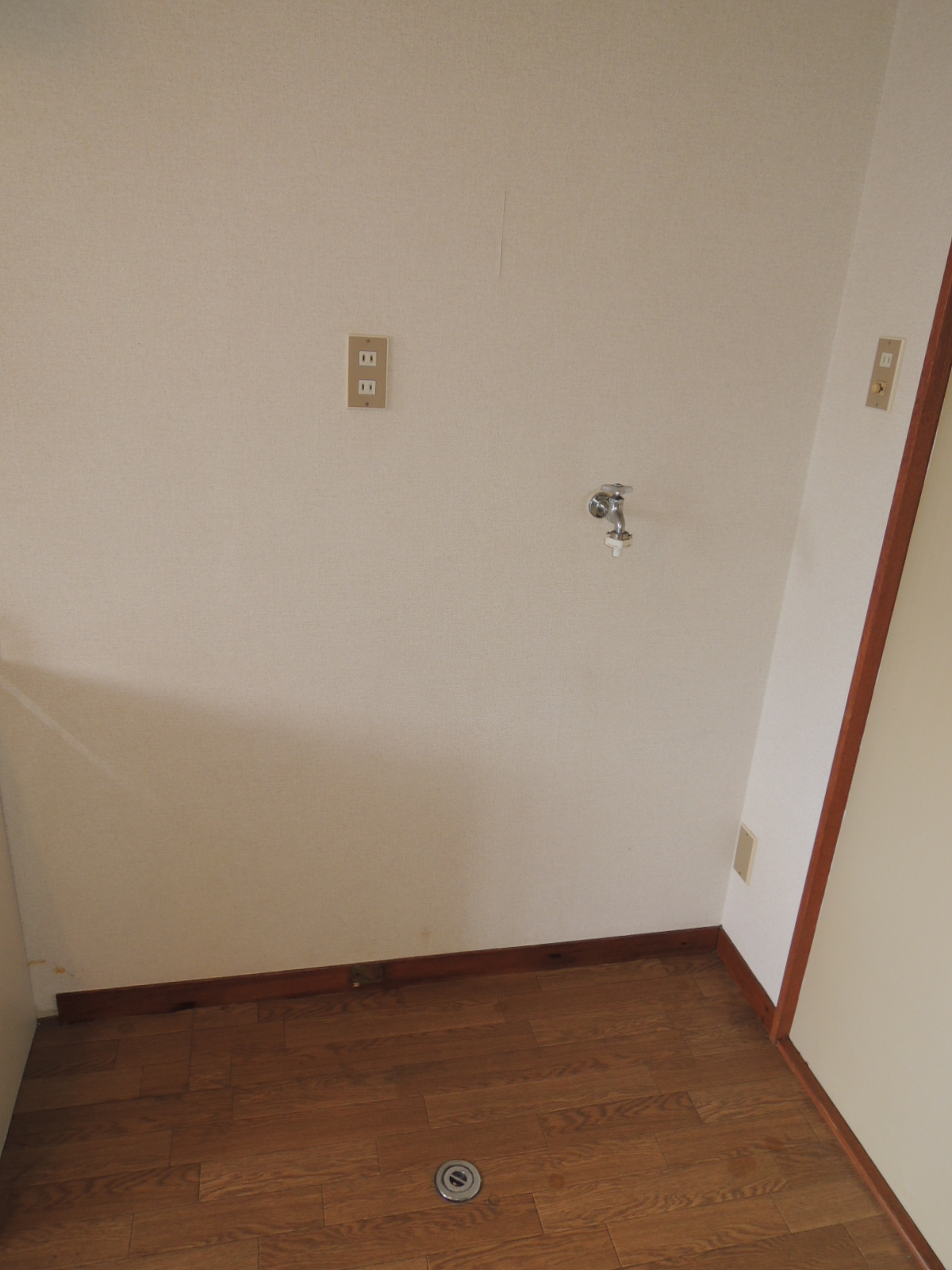 Other room space. Washing machine in the room