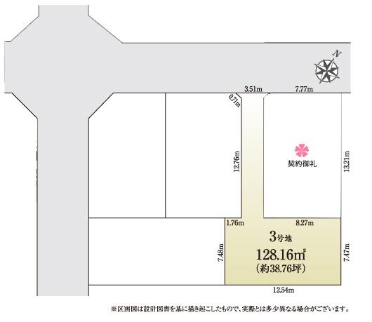Compartment figure. Land prices -  ※ Compartment Figure